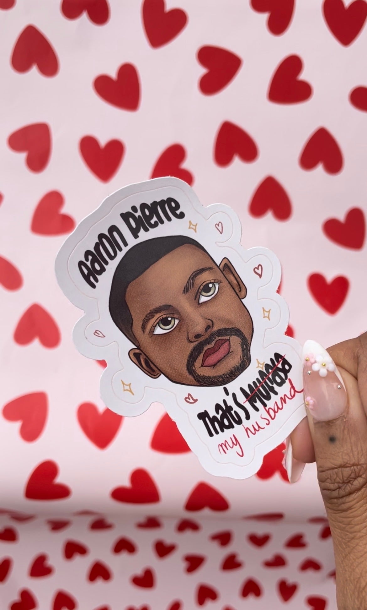 Sticker Aaron Pierre c'est mon mari !