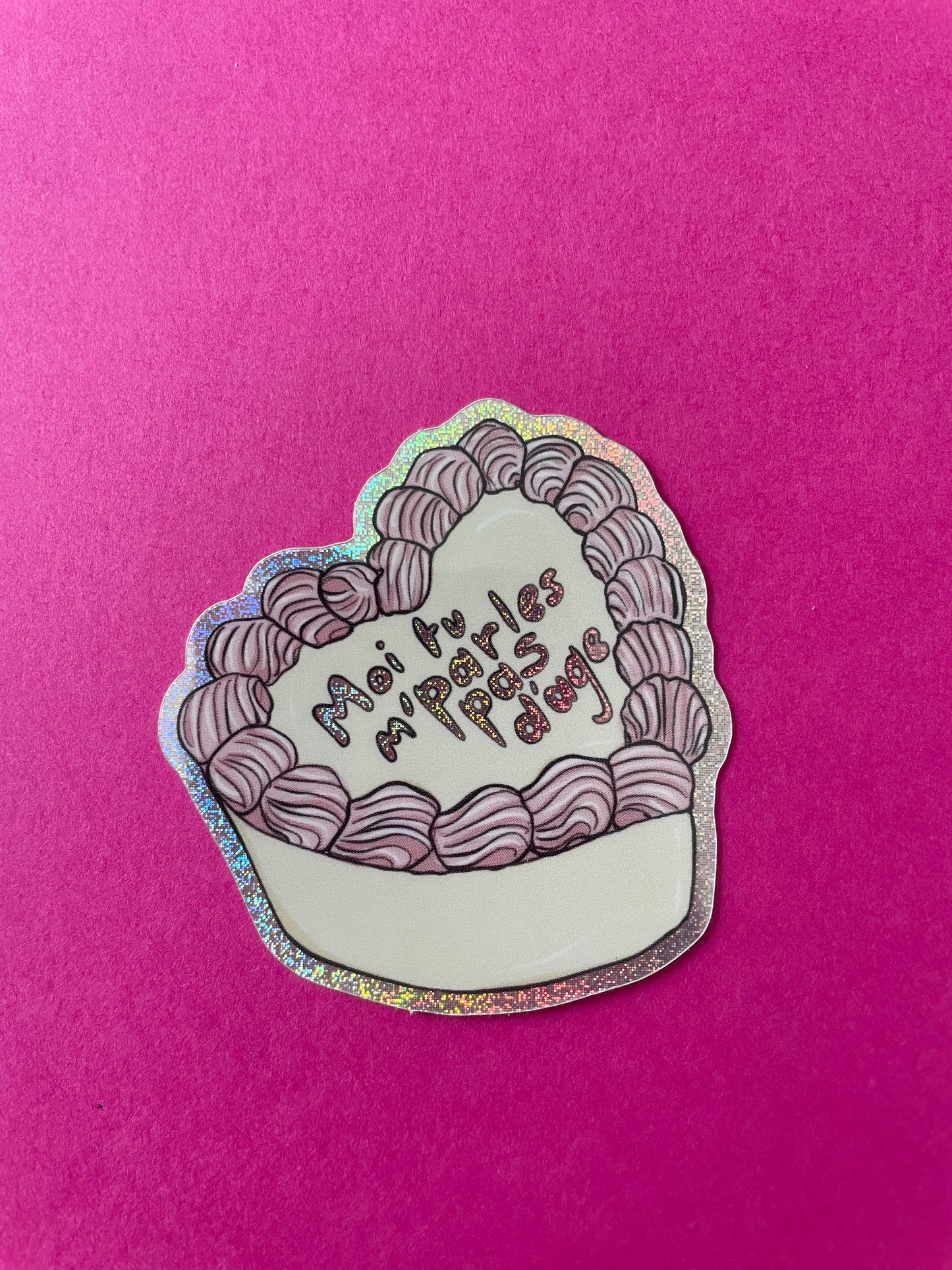 Sticker Bento Cake "Moi tu m'parles pas d'âge"