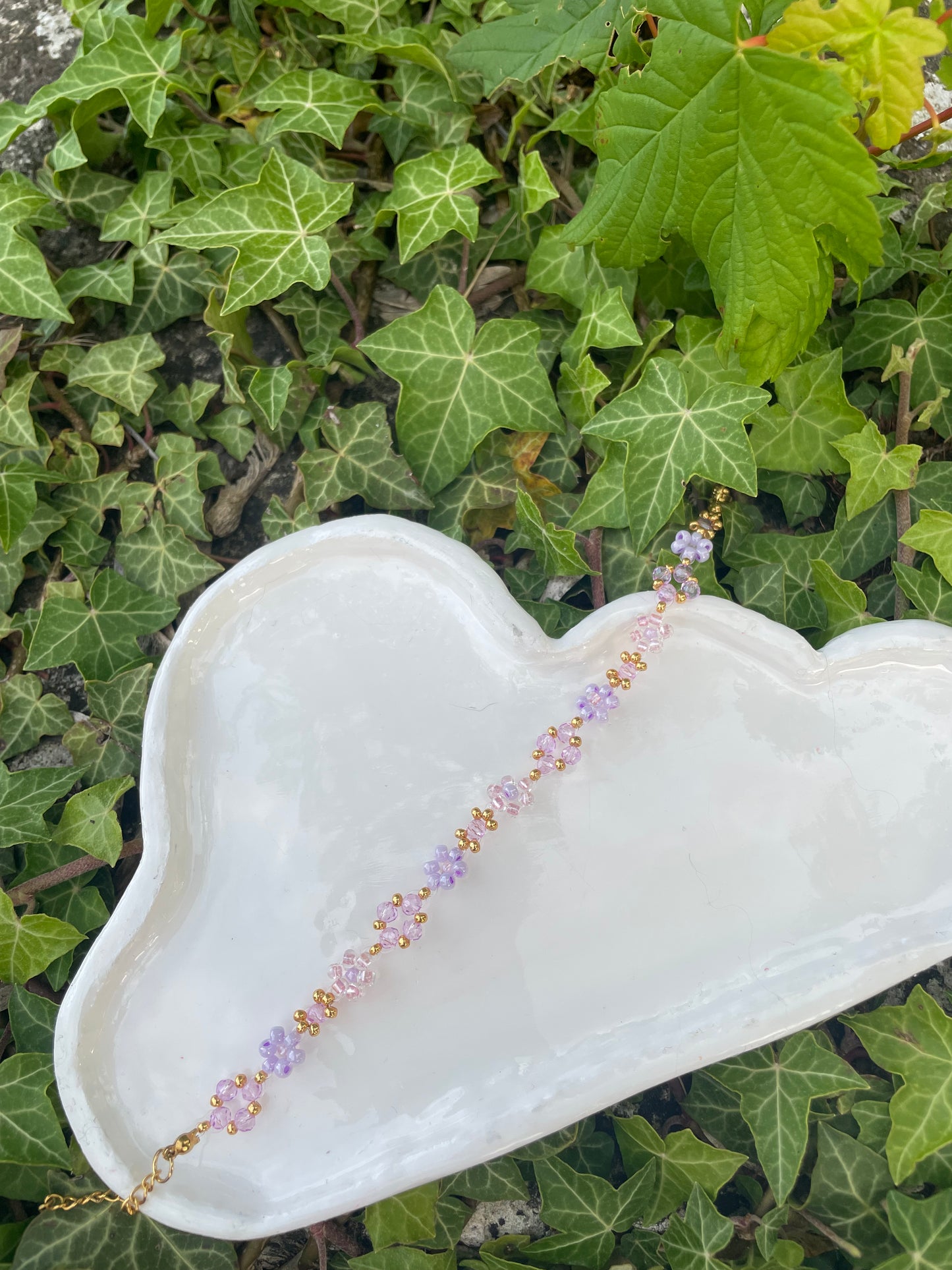 Bracelet Lavender butterflies