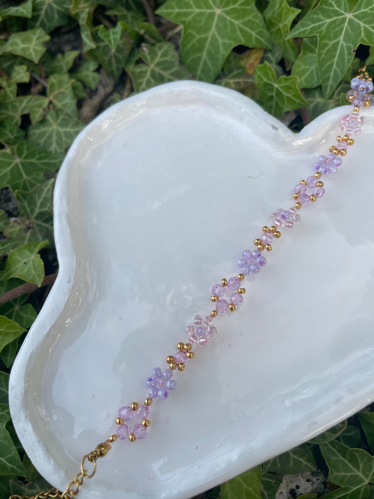 Bracelet Lavender butterflies