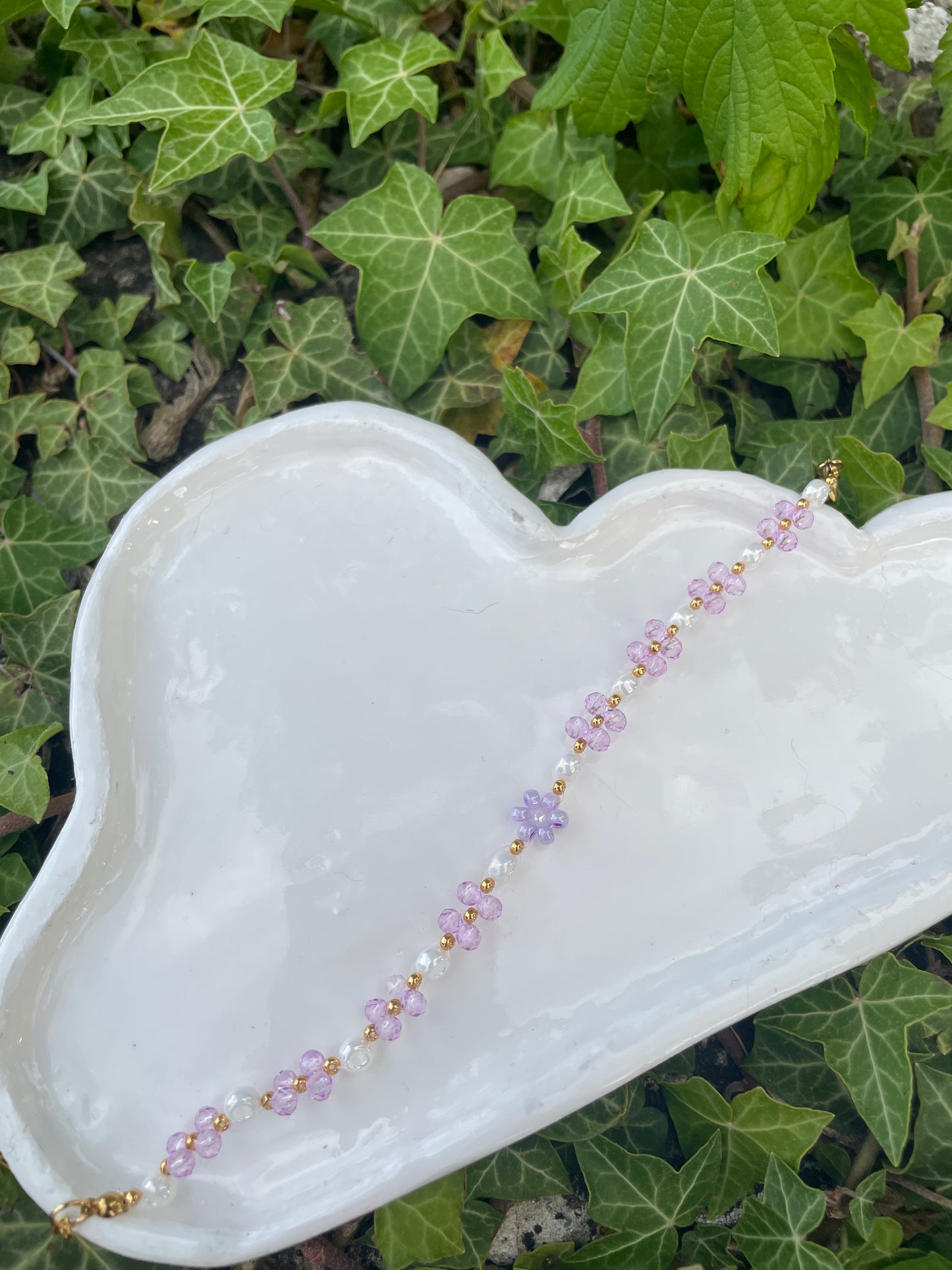 Bracelet Lavender butterflies