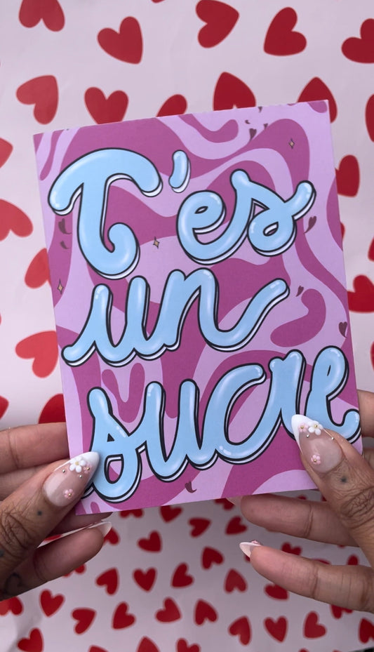 Carte T'es un sucre ... je vais commencer à t'appeler Daddy