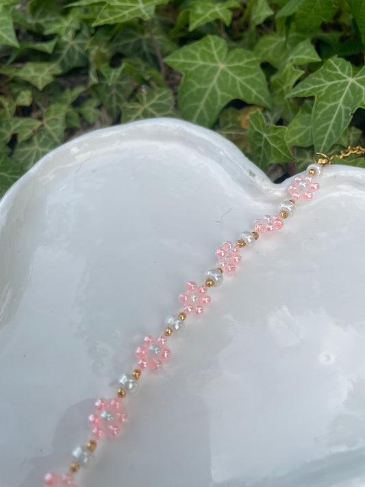 Bracelet Sakura et lanternes blanches