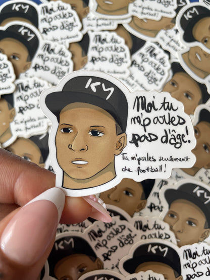 Sticker Moi tu m'parles pas d'âge