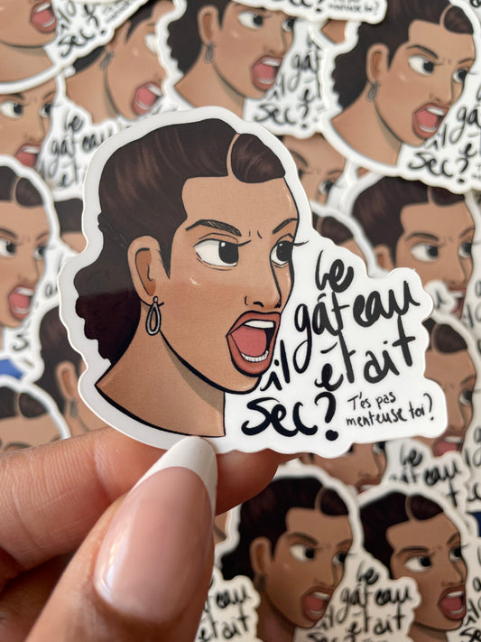 Sticker "Le gâteau il était sec ?"