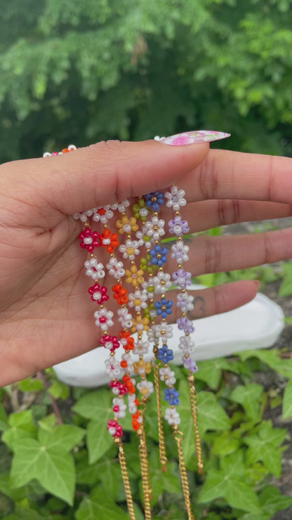 Bracelet un peu de couleur, un peu de doré et un peu de blanc