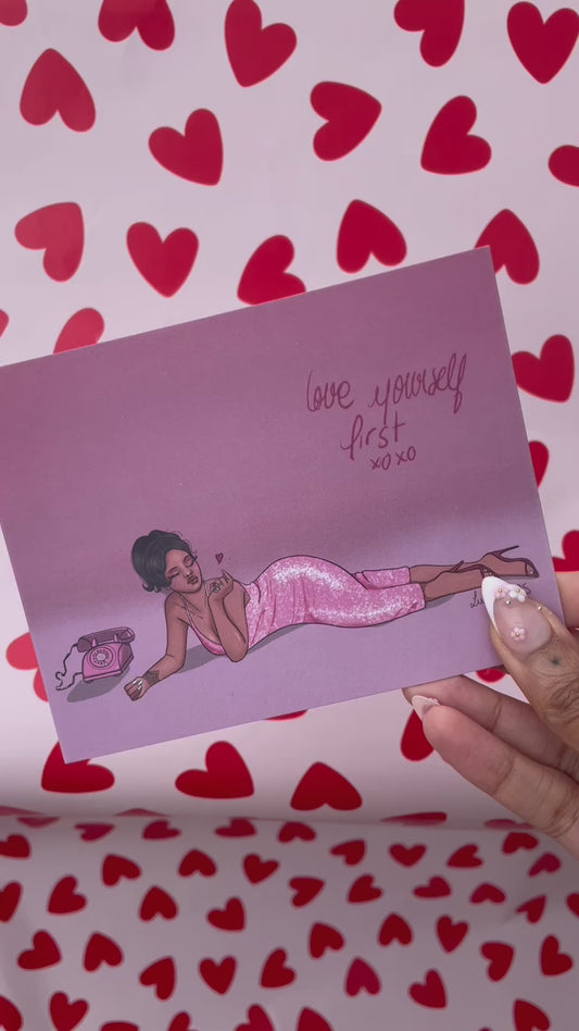 Carte Love Yourself first