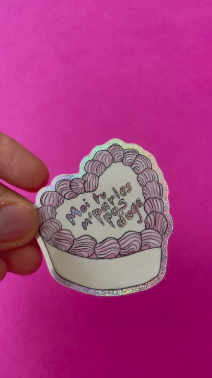 Sticker Bento Cake "Moi tu m'parles pas d'âge"
