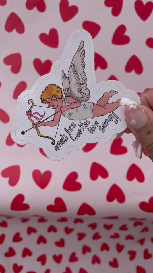 Sticker Cupidon fait mal son travail