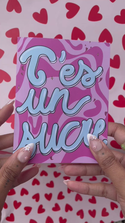 Carte T'es un sucre ... je vais commencer à t'appeler Daddy